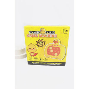 Duck Quick Push Light Up Pop Game Toys: YELLOW / ONE