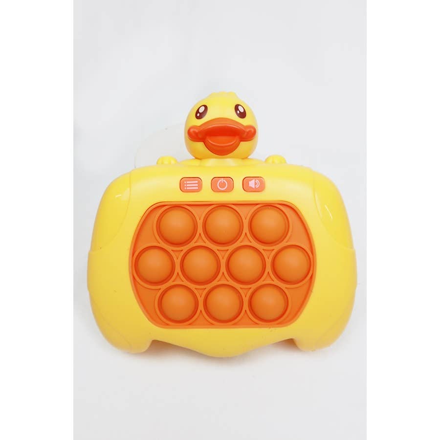 Duck Quick Push Light Up Pop Game Toys: YELLOW / ONE