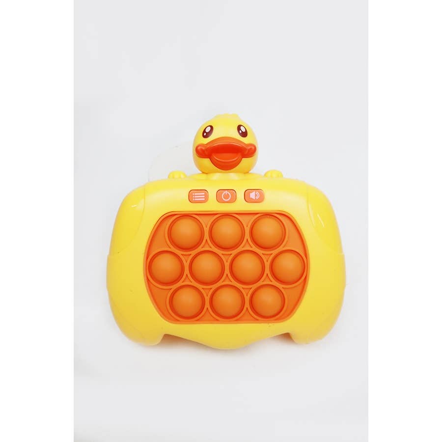 Duck Quick Push Light Up Pop Game Toys: YELLOW / ONE