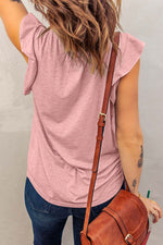 Load image into Gallery viewer, Pink Casual V Neck
