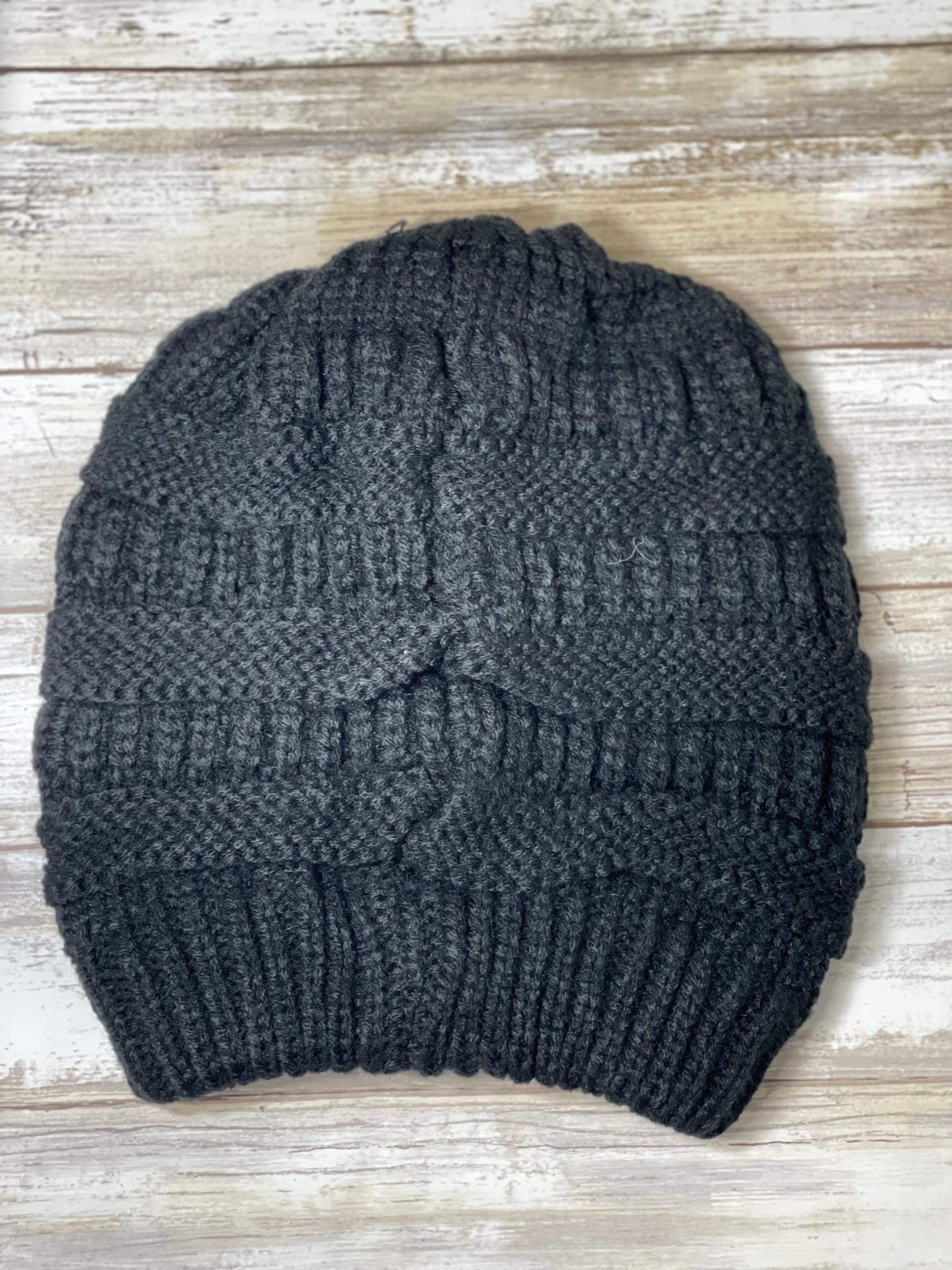 Black Knitted Beanie